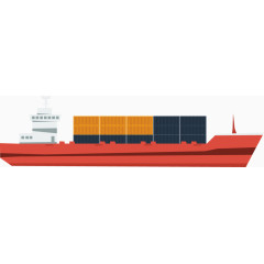 矢量创意设计海洋邮轮运输图