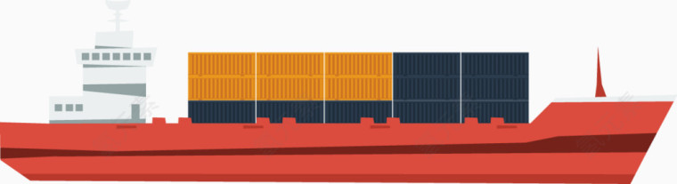 矢量创意设计海洋邮轮运输图