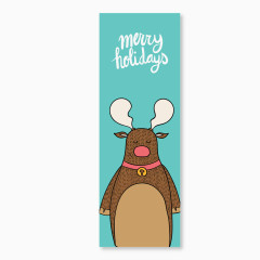 创意圣诞角色banner矢量图