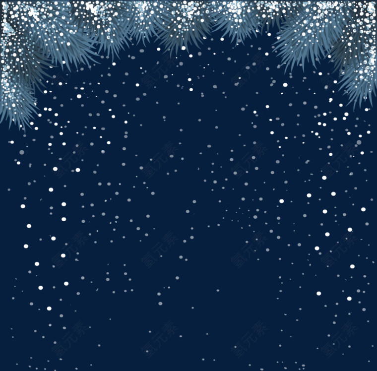 雪花大雪矢量北极雪