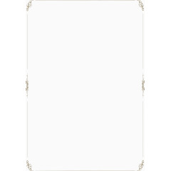 黑色花纹边框简历封面