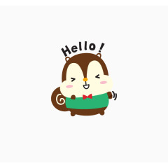 日系卡通圆圆的小动物