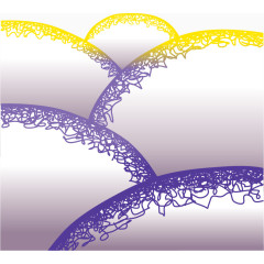 矢量手绘蕾丝图案