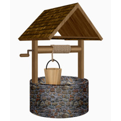 古老打水井素材