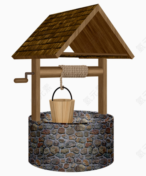 古老打水井素材