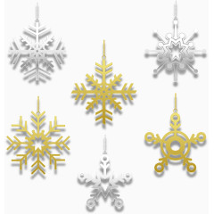 圣诞雪花吊饰