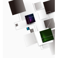 方块商务科技背景矢量素材