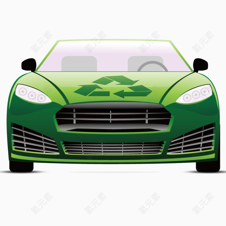 矢量环保小车