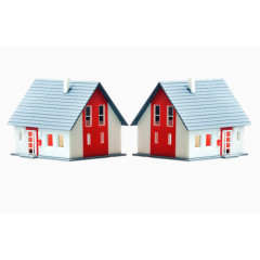 尖顶的卡通房子