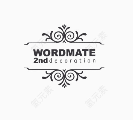 欧式底纹花纹边框