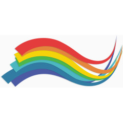 彩色矢量彩虹图案