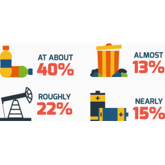 矢量扁平化能量素材