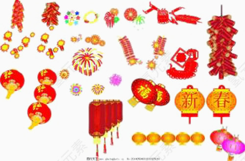 美丽的礼花鞭炮