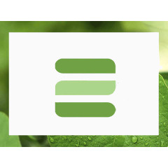 绿色叶子PPT背景模板