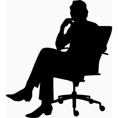 椅子上思考的人