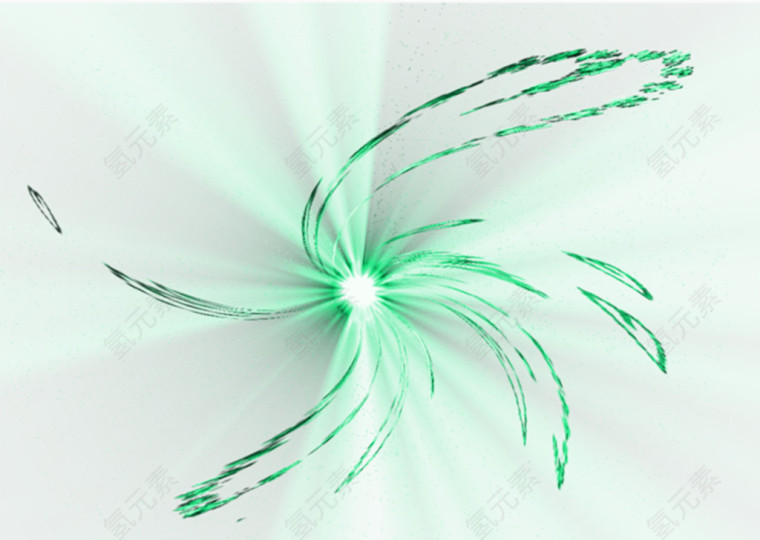 绿色螺旋光效