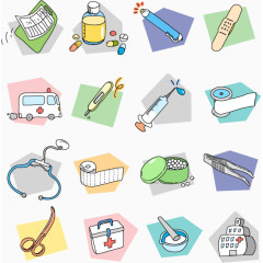 矢量卡通医疗医药设计素材