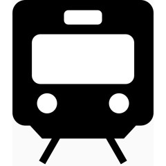 黑色的卡通火车头