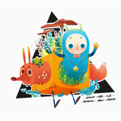 清新可爱卡通儿童插画