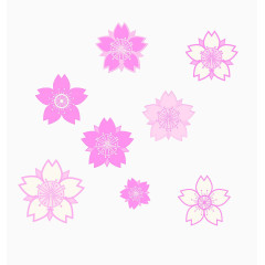 樱花花瓣png素材