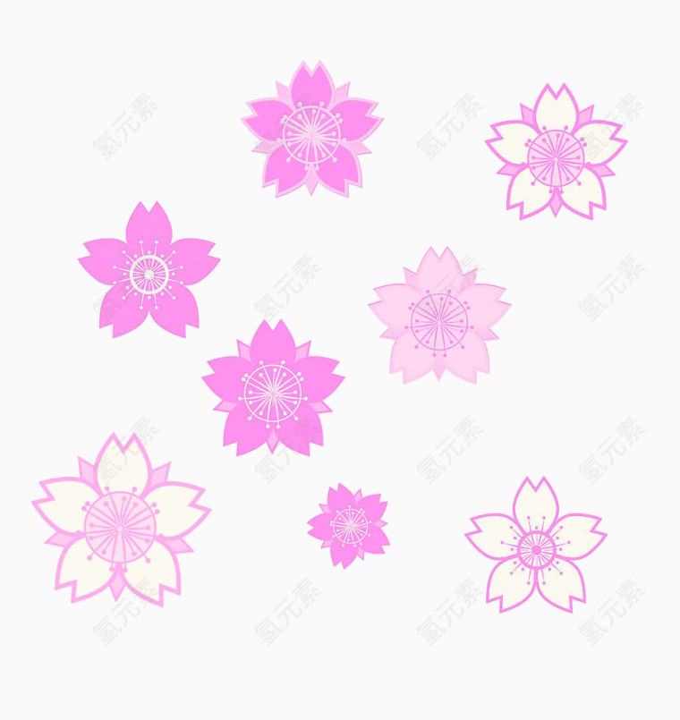樱花花瓣png素材