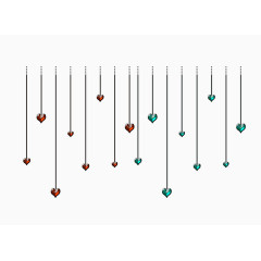 装饰圣诞挂件水晶心