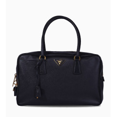 PRADA普拉达女士羊皮单肩包