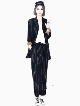 手绘职业女性