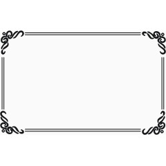 黑色创意设计边框