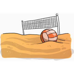 矢量沙滩排球