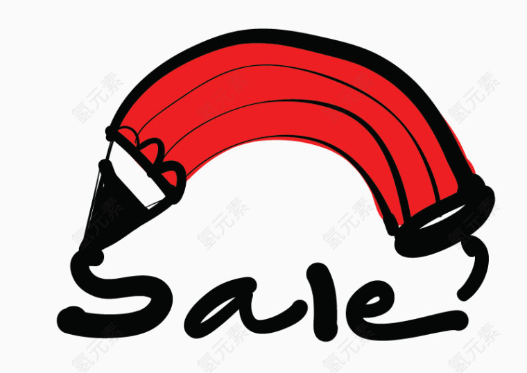 SALE手绘涂鸦矢量素材