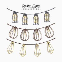 中秋节灯笼花灯矢量