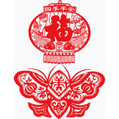 春节装饰大年初一矢量素材