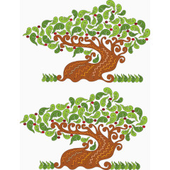 大树矢量素材元素