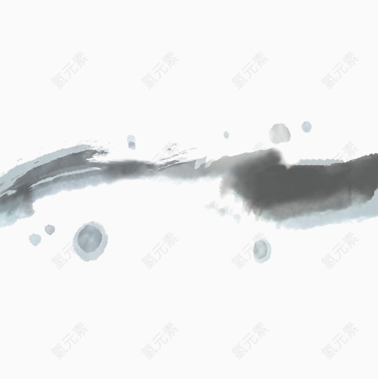 水墨不规则图形