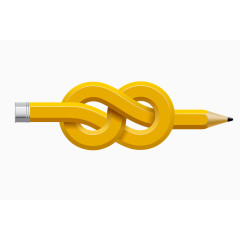 曲线相扣的铅笔