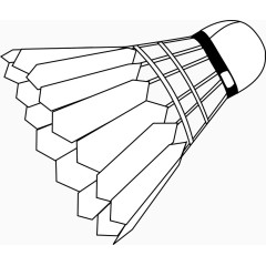 线条羽毛球图片