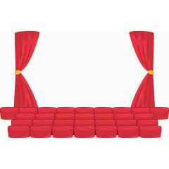 红色剧院观众席