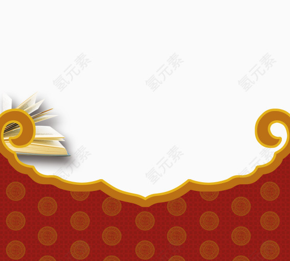 金色花边