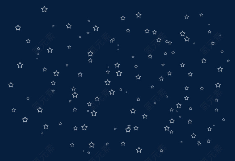 漂浮白色星星
