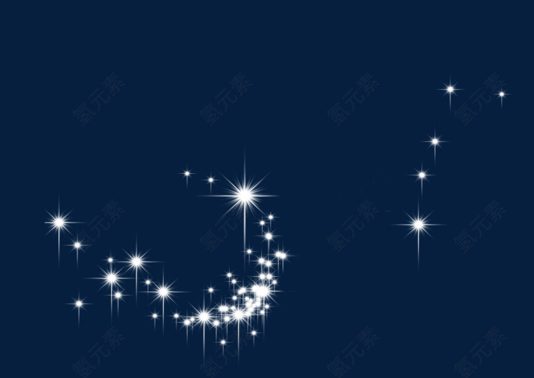 白色星光素材