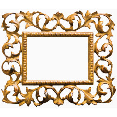 金属金色花纹相框