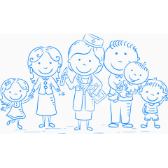 矢量关爱儿童健康