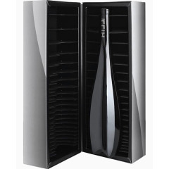 黑色包装盒装红酒