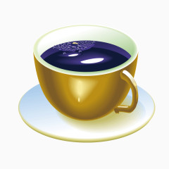 金色杯子古典茶具