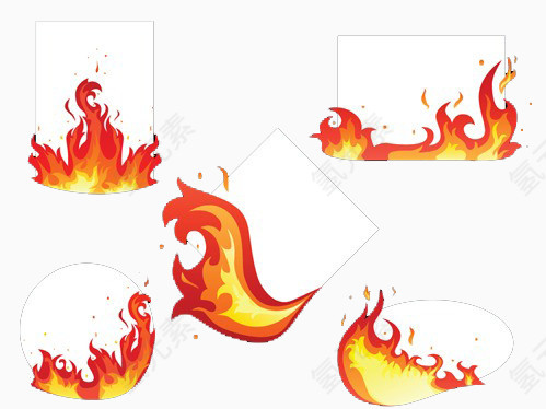 火焰标题栏设计