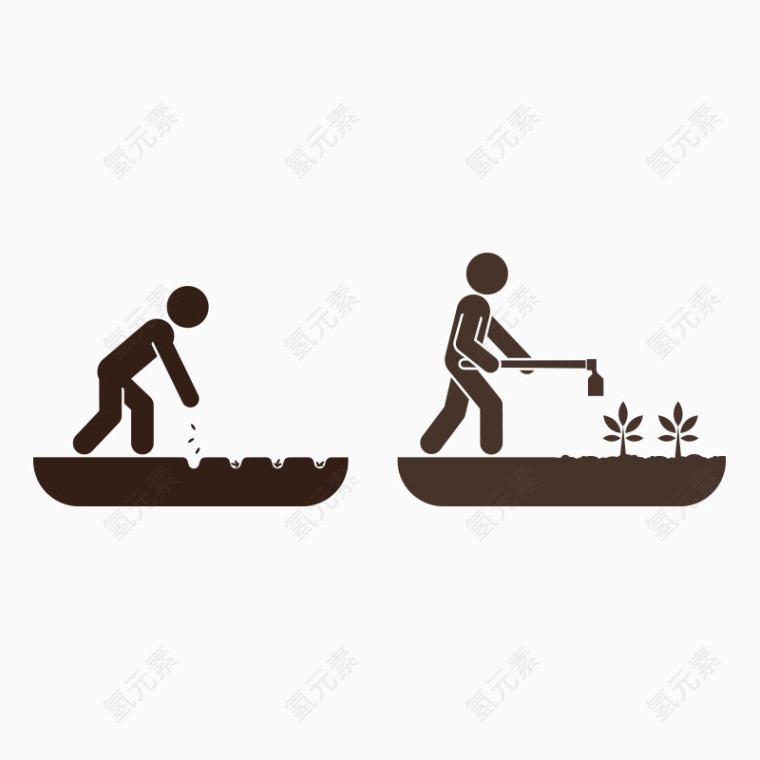 人物 种地 耕田