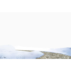 冬日白色雪地美景效果