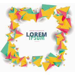 水彩抽象封面设计矢量素材