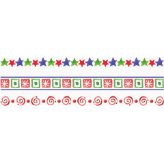 矢量手绘红色主题长条